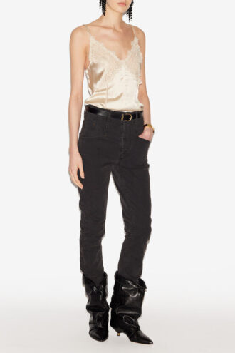 Diandra Satin and Lace Top