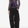 Diem Satin and Lace Top