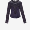 Diem Satin and Lace Top