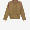 Dilwen Plain-Colored Cotton Jacket