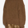 Dinan Zip-Up Collar Knit Sweater