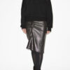 Dolene Draped Metallic Skirt