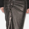 Dolene Draped Metallic Skirt