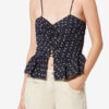 Dolma Strappy Printed Organic Cotton Top