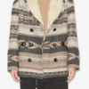 Dorcas Wool Graphic Pattern Coat