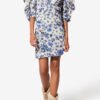 Doris Short Printed Stretch Silk Dress
