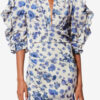 Doris Short Printed Stretch Silk Dress