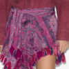 Dova Draped Printed Elasticated Tulle Skirt