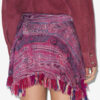 Dova Draped Printed Elasticated Tulle Skirt