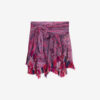 Dova Draped Printed Elasticated Tulle Skirt