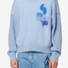 Drany Two-Toned Mohair Sweater with Logo