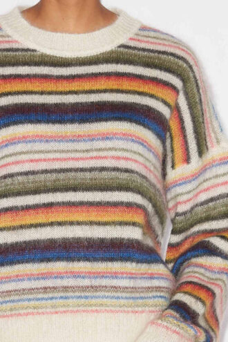 Drussell Striped Brushed Mohair Sweater