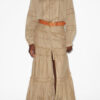 Dusta Long Elaborate Cotton Voile Skirt
