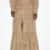 Dusta Long Elaborate Cotton Voile Skirt