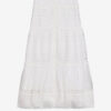 Dusta Long Elaborate Cotton Voile Skirt