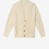 Eborah Alpaca Cardigan with Logo
