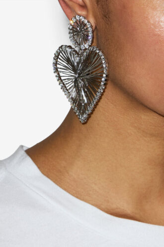 Eden Asymmetrical Heart Earrings