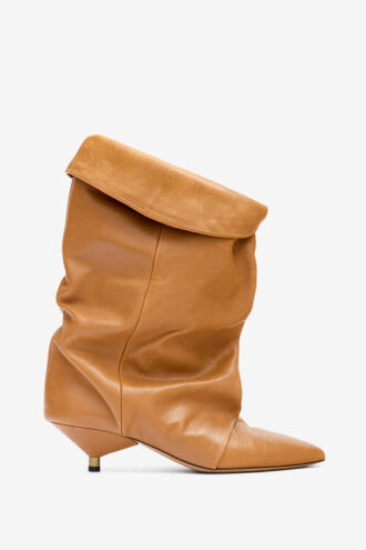 Edrik Draped Leather Boots