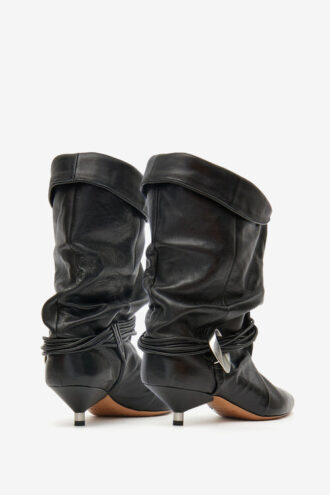 Edrika Draped Boots with Jewels