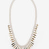 Edwin Silver-Finish Brass Chain Necklace