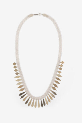 Edwin Silver-Finish Brass Chain Necklace