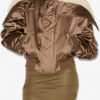 Elisa Short Quilted Satin Coat