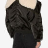 Elisa Short Quilted Satin Coat