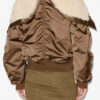 Elisa Short Quilted Satin Coat