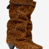 Elita Draped Suede Calfskin Leather Boots