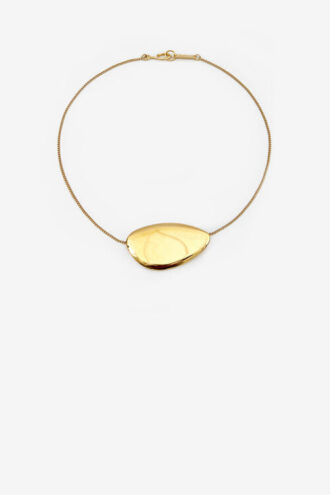 Ella Gold-Finish Brass Necklace