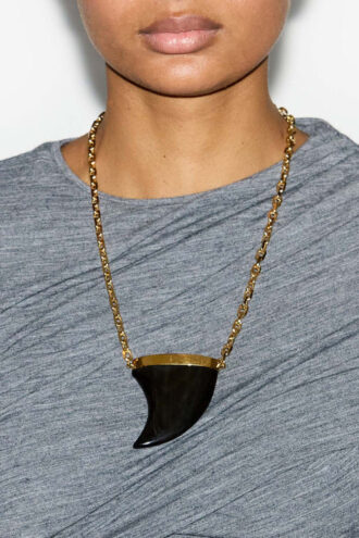 Ellen Horn Pendant Necklace