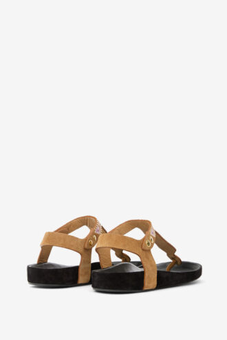 Enore Embroidered Leather Sandals