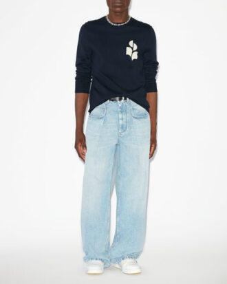 Evans Cotton and Wool Sweater with Logo