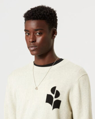 Evans Wool Blend Logo Sweater