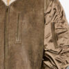 Evina Satin and Faux Leather Coat