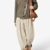 Fadia Short Prince-Of-Wales Check Virgin Wool Coat