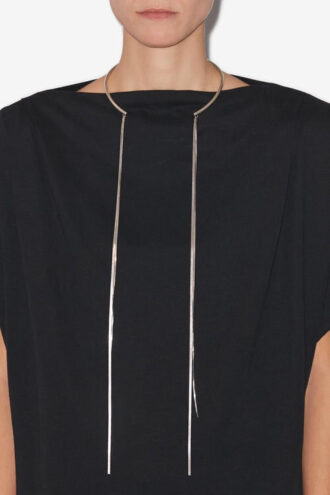 Fascinating Silver-Plated Scarf Necklace