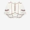 Felicity Embroidered Gauze Top