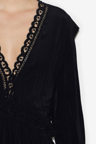 Felie Short Dress with English Embroidery