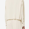 Felissa Long-Sleeve Flowing Crepe Top