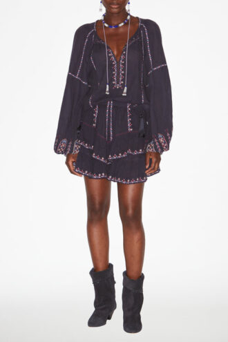 Fernanda Embroidered Gauze Top