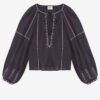 Fernanda Embroidered Gauze Top