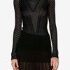 Feryelle Lace Patchwork Knit Sweater