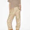 Fidji Straight-Leg Coated Linen Pants