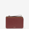 Flat Pouch Leather Clutch Bag