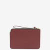 Flat Pouch Leather Clutch Bag