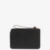 Flat Pouch Leather Clutch Bag