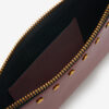 Flat Pouch Leather Clutch Bag