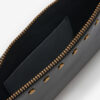 Flat Pouch Leather Clutch Bag
