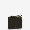 Flat Pouch Leather Clutch Bag